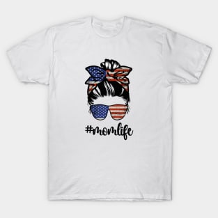 Mom Life 4th of July All American Mama T-Shirt